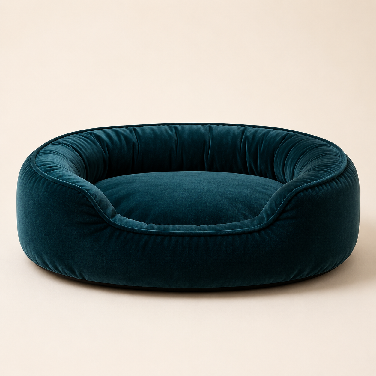 Midnight Teal Bolster Bed